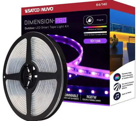 led junction box tape light|Satco Starfish Dimension Pro LED Outdoor Tape .